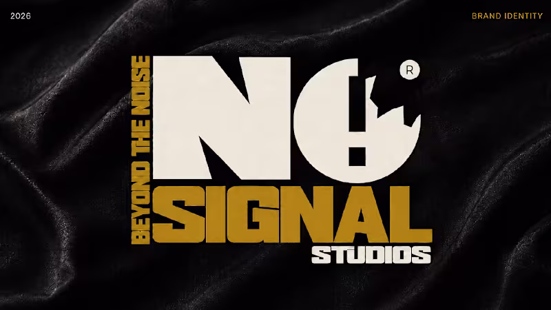 Cover image for Streetwear Brand Identity Design for No Signal Studios