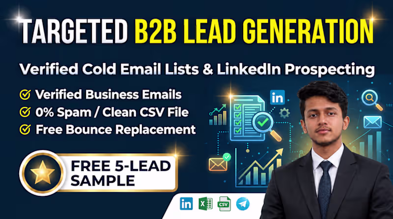 Cover image for Build a targeted b2b lead list with emails for your business.