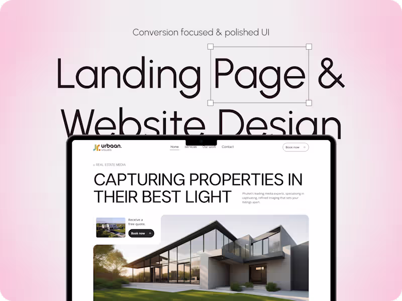 Cover image for Landing Page & Website Design in Figma