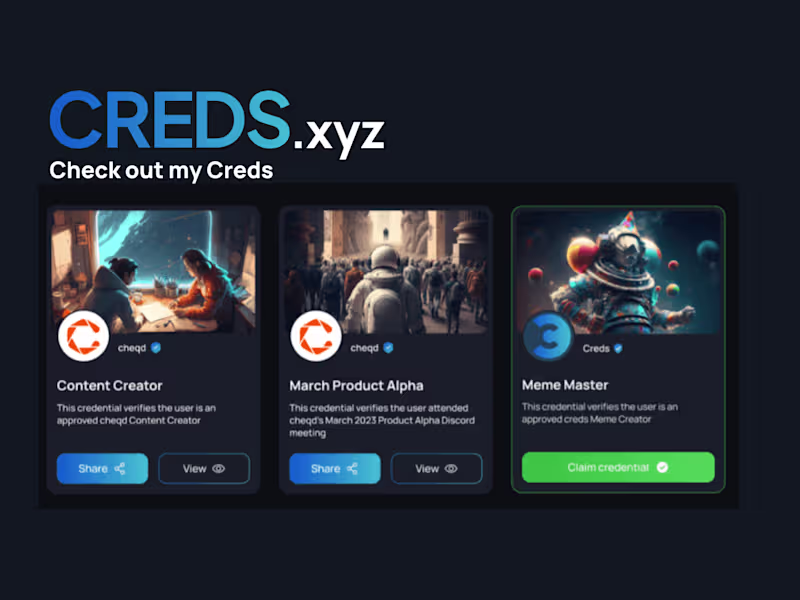 Cover image for CREDS.XYZ