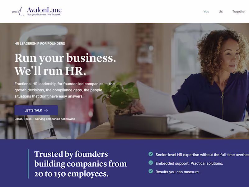 Cover image for Built an HR landing page
