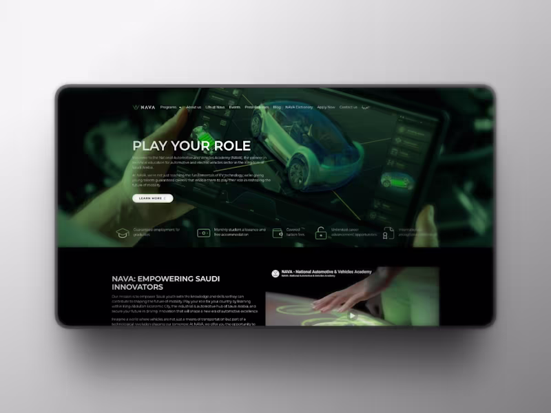 Cover image for  Nava University — WordPress · Elementor · Figma