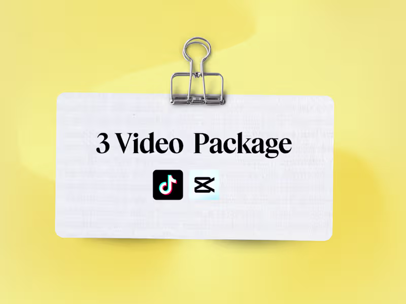Cover image for 3 Video Package (UGC or Affiliate Marketing)