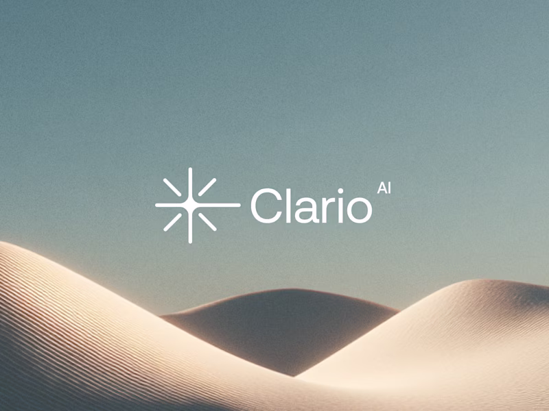 Cover image for Clario AI — Logo & Brand Identity