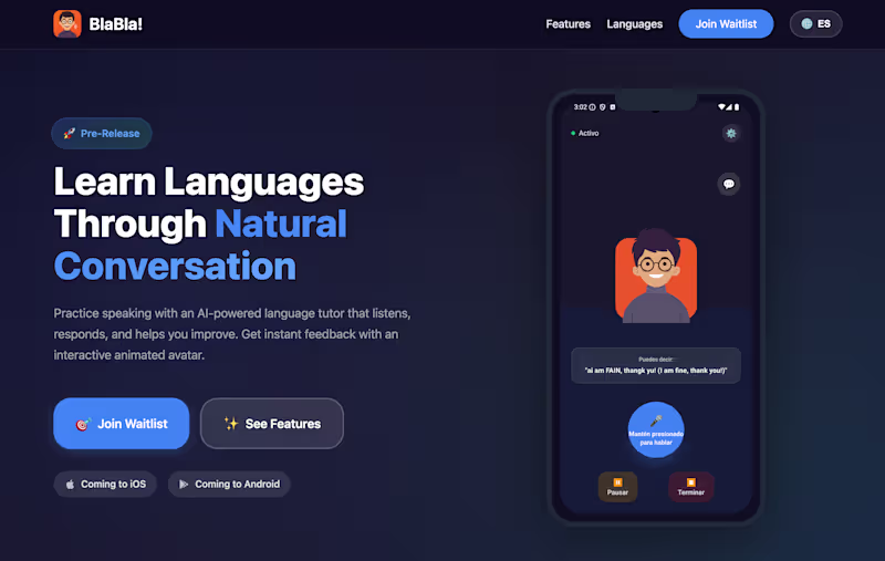 Cover image for BlaBla! is an AI-Powered language