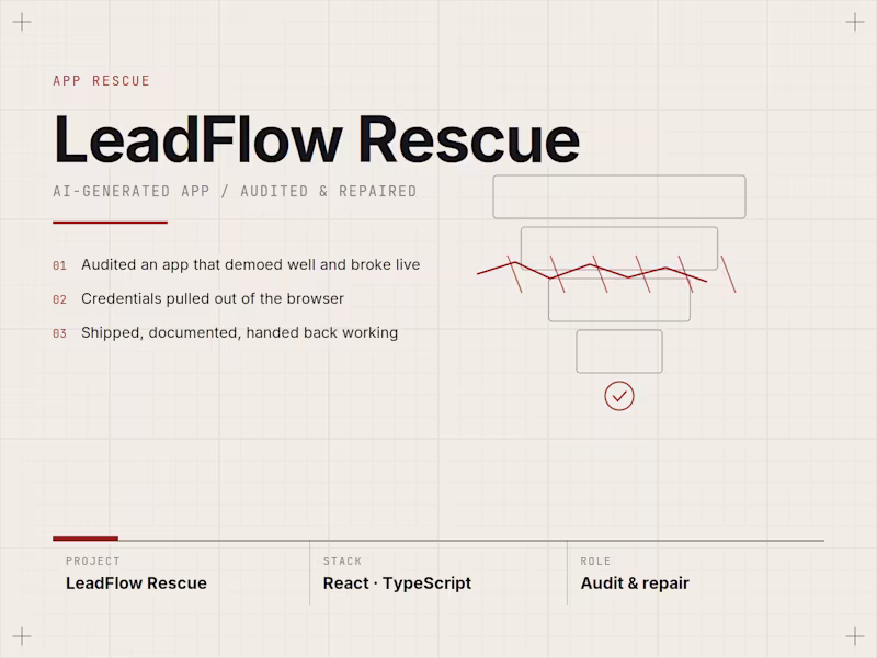 Cover image for LeadFlow CRM Rescue and Improvement