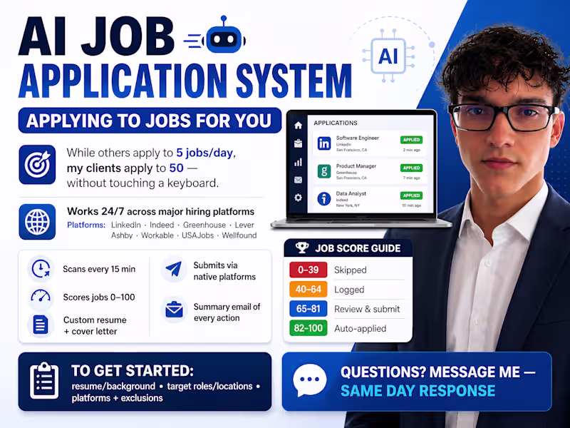 Cover image for AI Job Application Agent with Custom Resume & Cover Letter