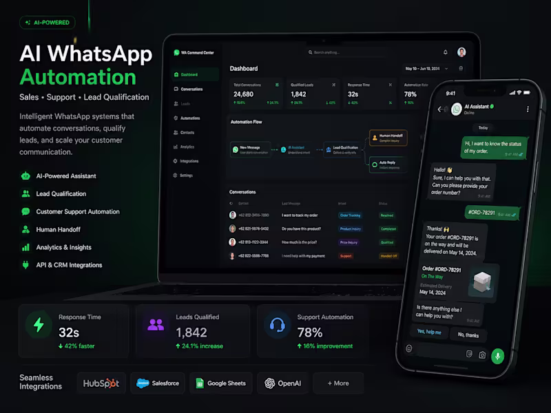 Cover image for Build AI-Powered WhatsApp Sales & Support Systems
