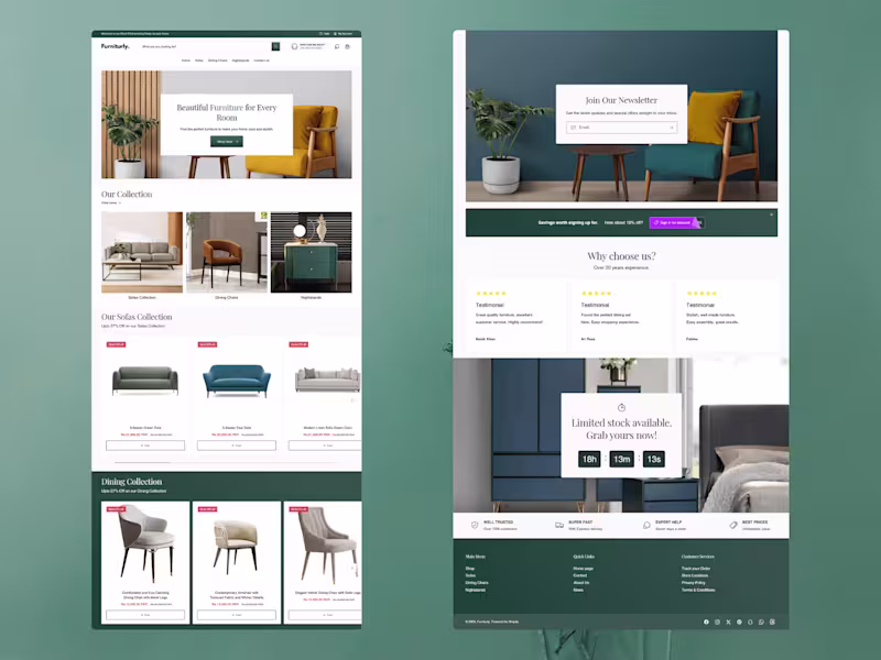 Cover image for Furniturly Shopify Store