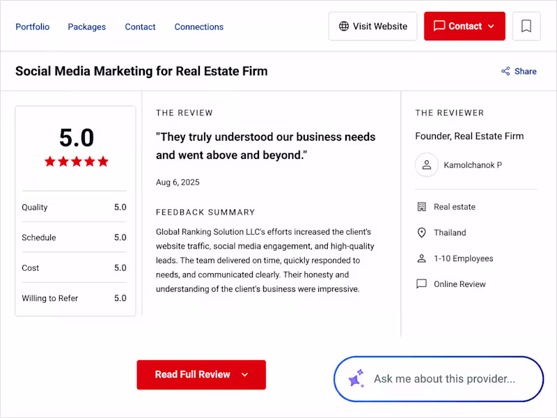 Cover image for 5-Star Client Review | Social