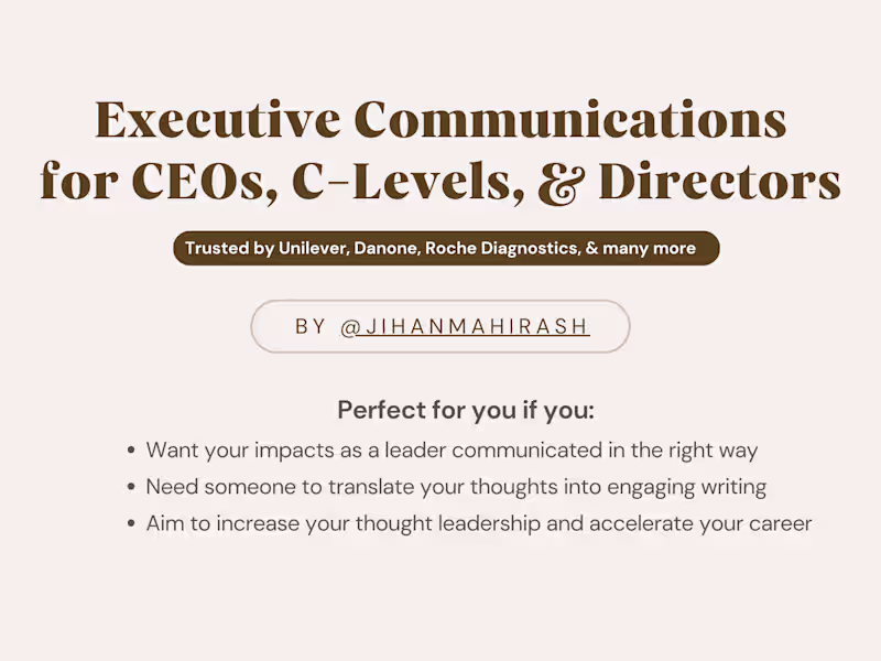 Cover image for Executive Communications for CEOs, C-Levels, & Directors
