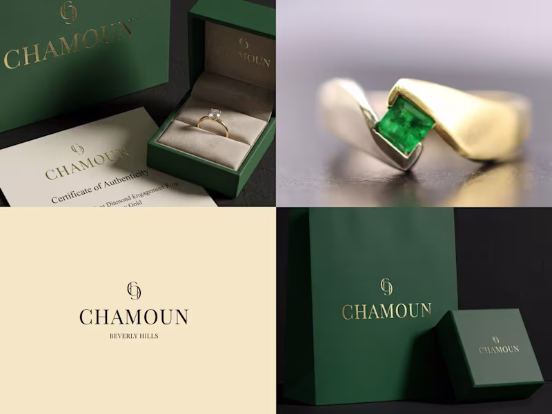 Cover image for Logo for the jewelry brand CHAMOUN