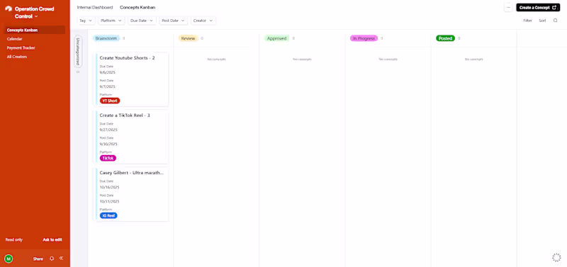 Cover image for Project management portal for digital creators using airtabl...