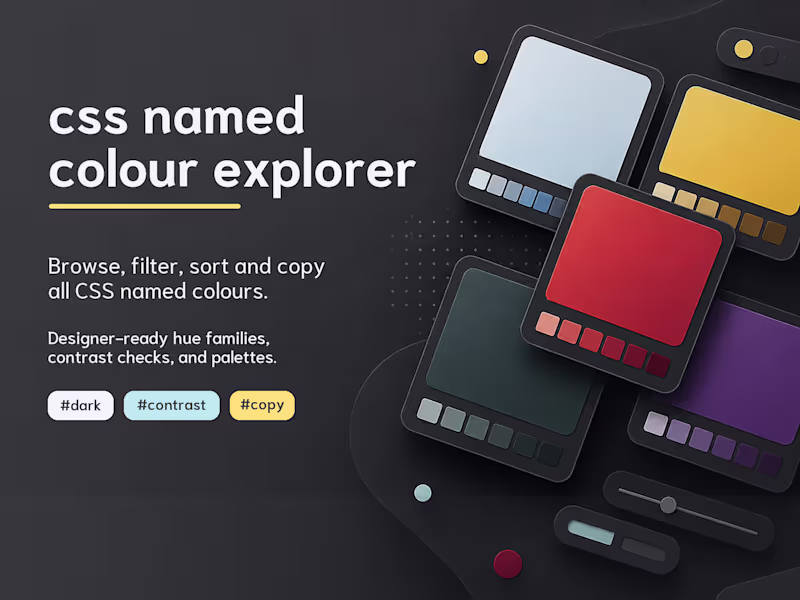 Cover image for CSS Named Colour Explorer