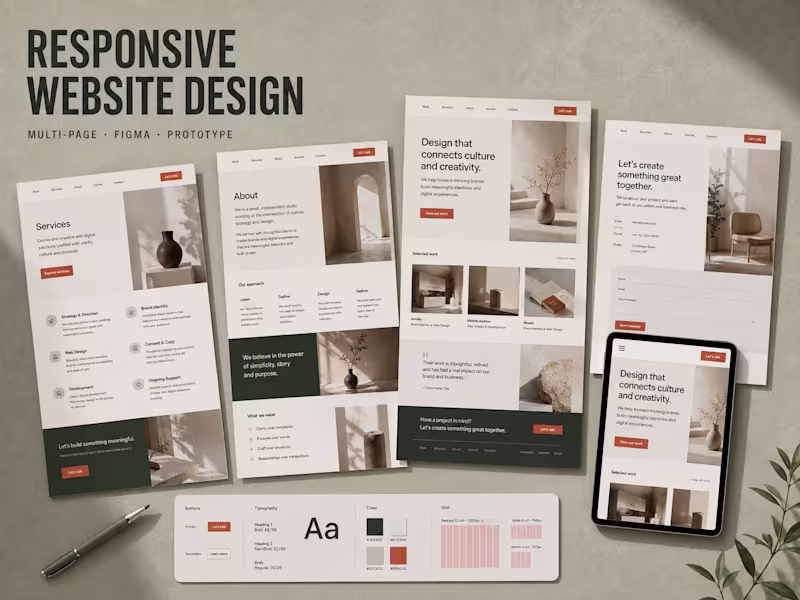 Cover image for Responsive Website Design in Figma