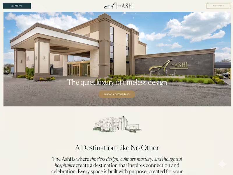Cover image for The ASHI - Luxury Boutique Hotel Website
