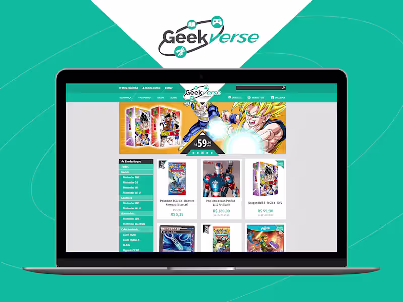 Cover image for Geekverse E-Commerce Visual Identity & UX Design