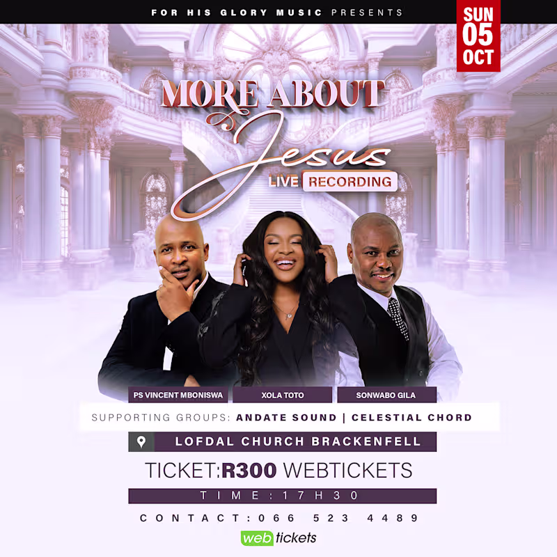 Cover image for More About Jesus Live Recording :: Behance