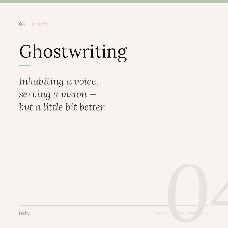Cover image for Ghostwriting