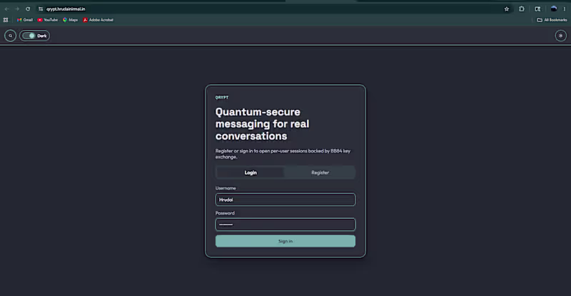 Cover image for Qrypt. A Quantum BB84 protocol