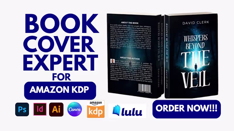 Cover image for Professional Book Cover Design | Amazon KDP Expert | print-ready
