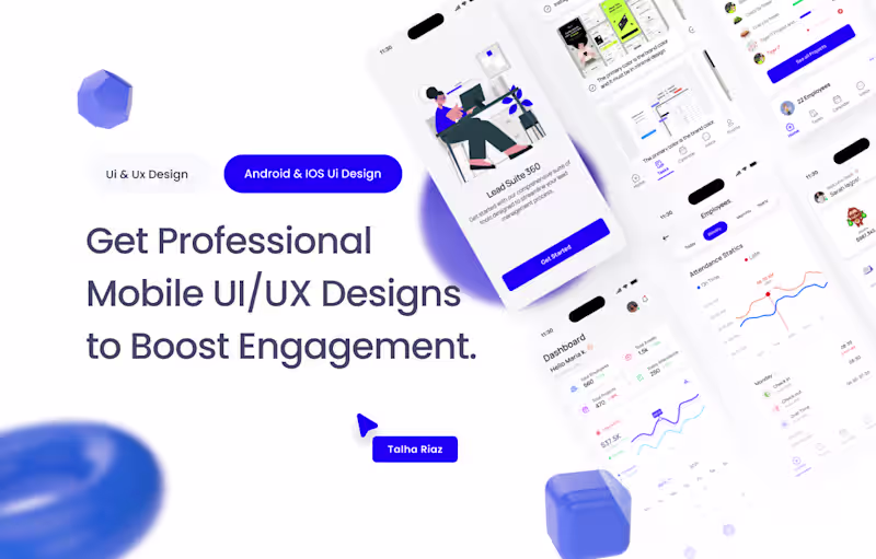 Cover image for I Will Design Modern and User-Friendly Android and IOS apps