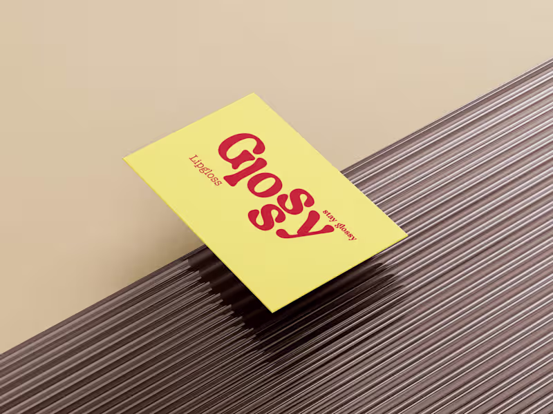 Cover image for Glossy makeup logo and business card