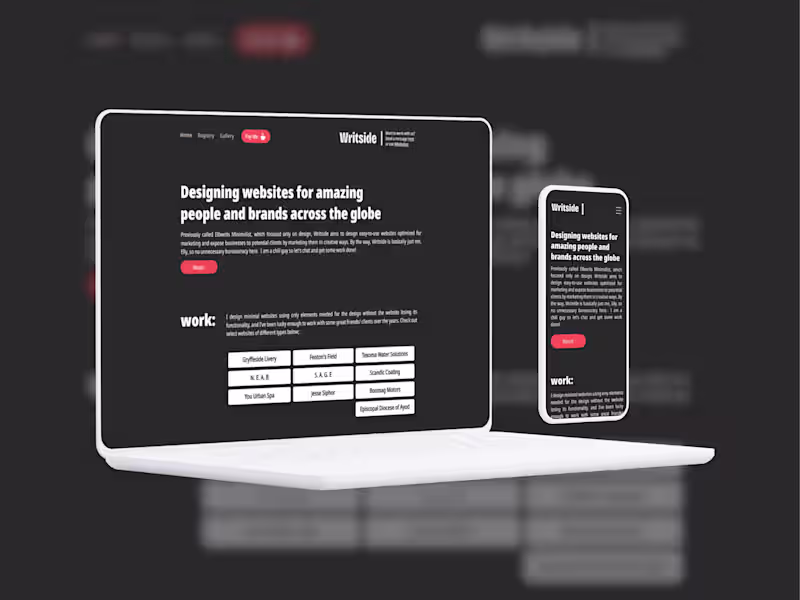 Cover image for Agency Website