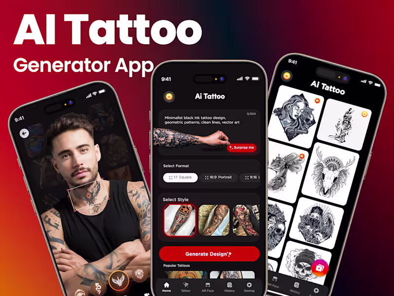Cover image for AI Tattoo Generator App