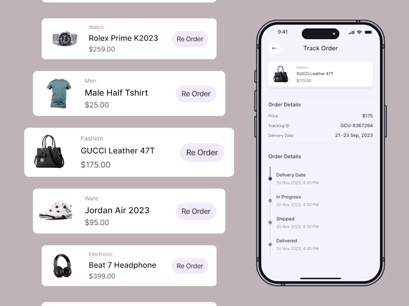 Cover image for Shop Filko Shopping Apps Product Tracking Screen
