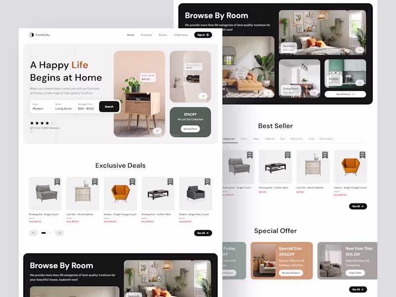 Cover image for Furniturku - Furniture Website