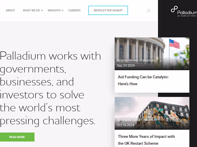 Cover image for The Palladium Group – Strategic Consulting for Global Impact