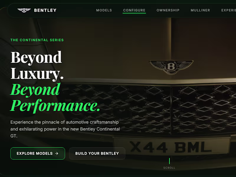 Cover image for Create a Dynamic 3D Web Experience for Bentley Motors