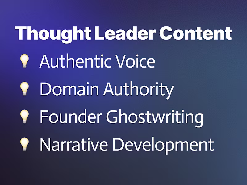 Cover image for Thought Leader Content