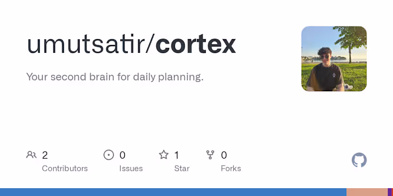 Cover image for Cortex: macOS Daily Planner App Development