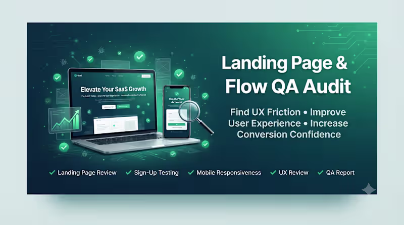 Cover image for Landing Page & Sign-Up Flow QA Audit