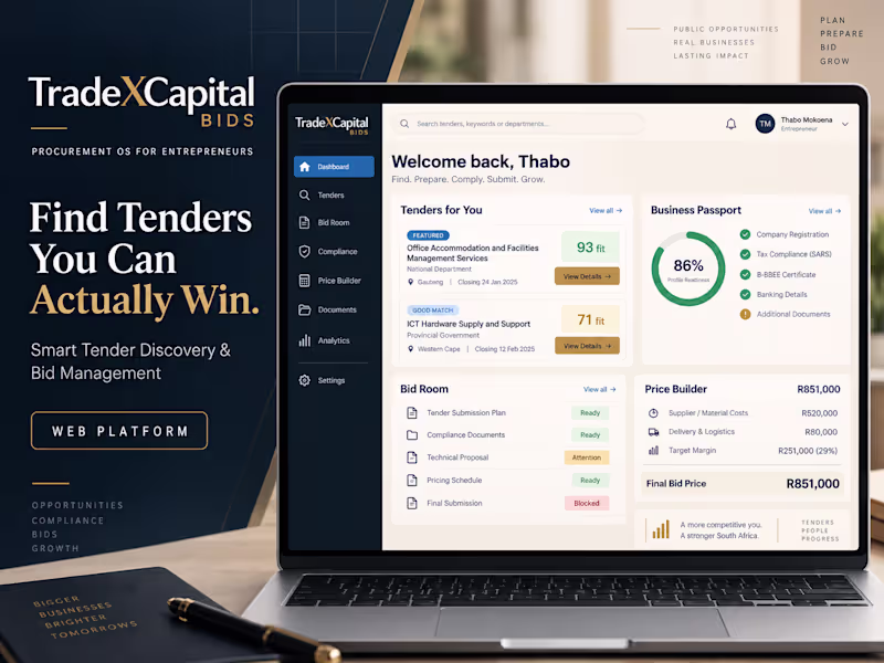 Cover image for Digital Financial Services Platform - Trade X Capital