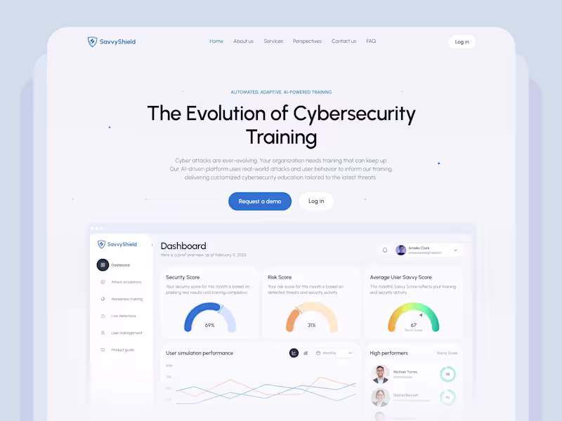 Cover image for UI/UX Design for CyberSecurity Platform