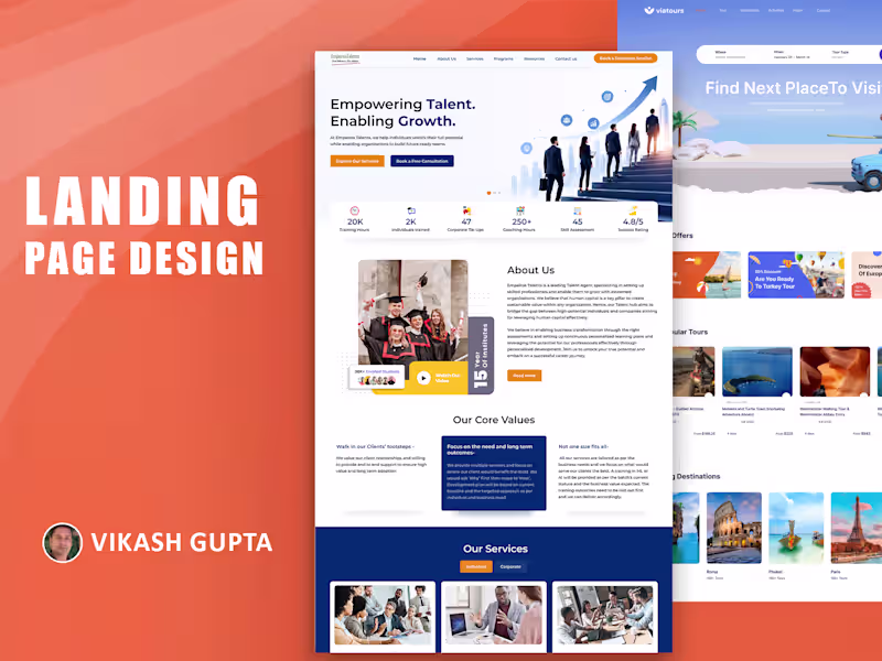 Cover image for Landing Page Design
