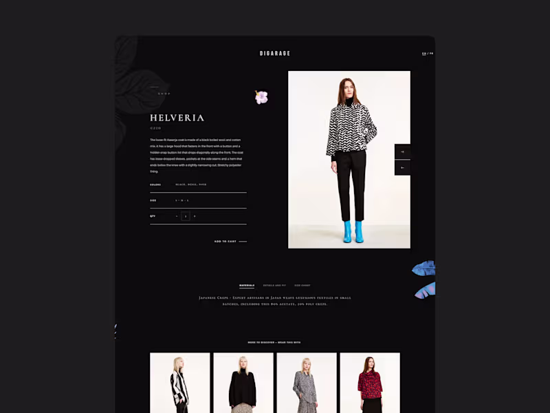 Cover image for DIGARAGE — Fashion E-Commerce Web Design