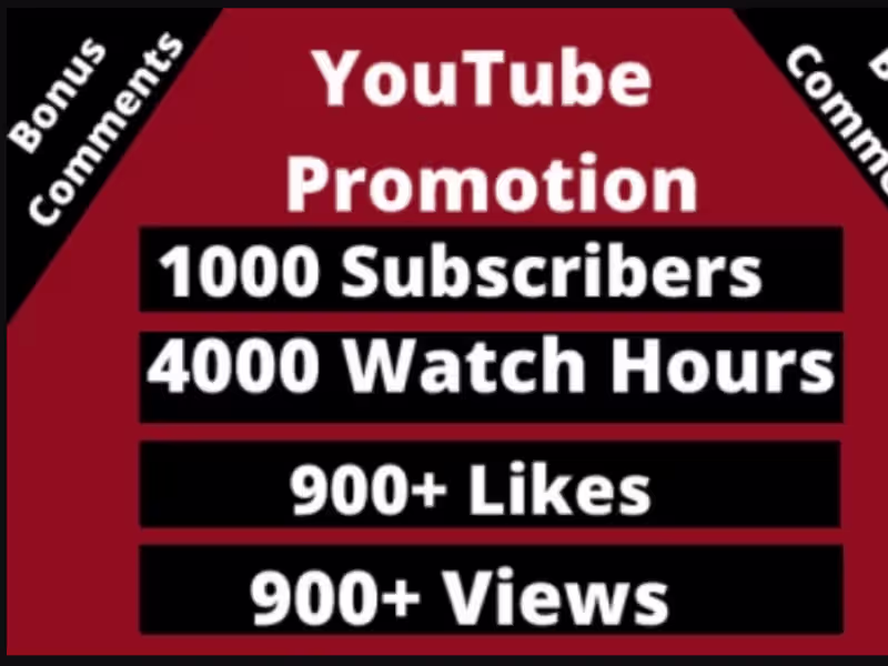 Cover image for YouTube Channel Promotion (Monetization)
