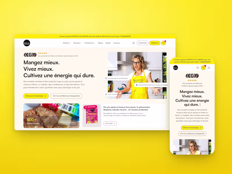 Cover image for Madame Labriski · Recipes, Shop & Podcast Website in Framer