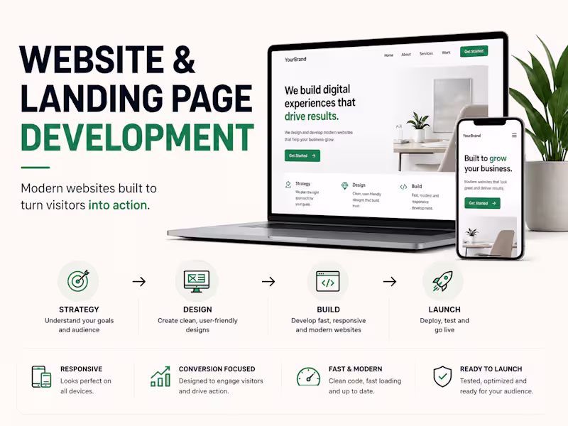 Cover image for Website & Landing Page Development