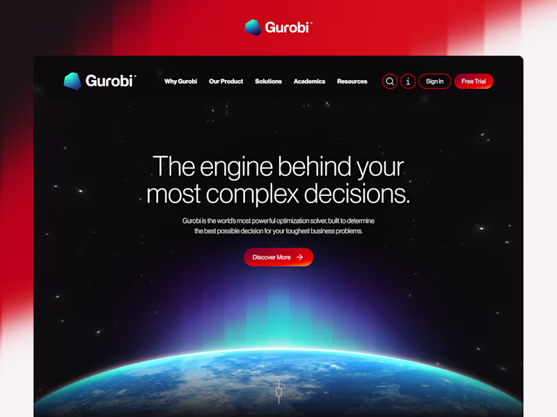 Cover image for Gurobi Marketing Site Development