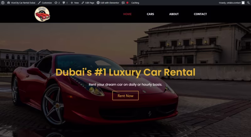 Cover image for ViceCity Dubai — Luxury Car Rental Website (Concept Redesign)