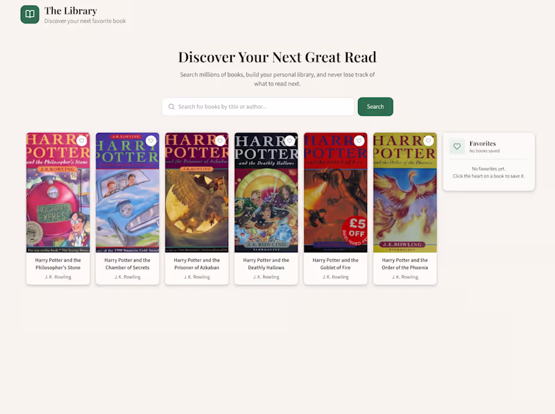 Cover image for Built a responsive book search