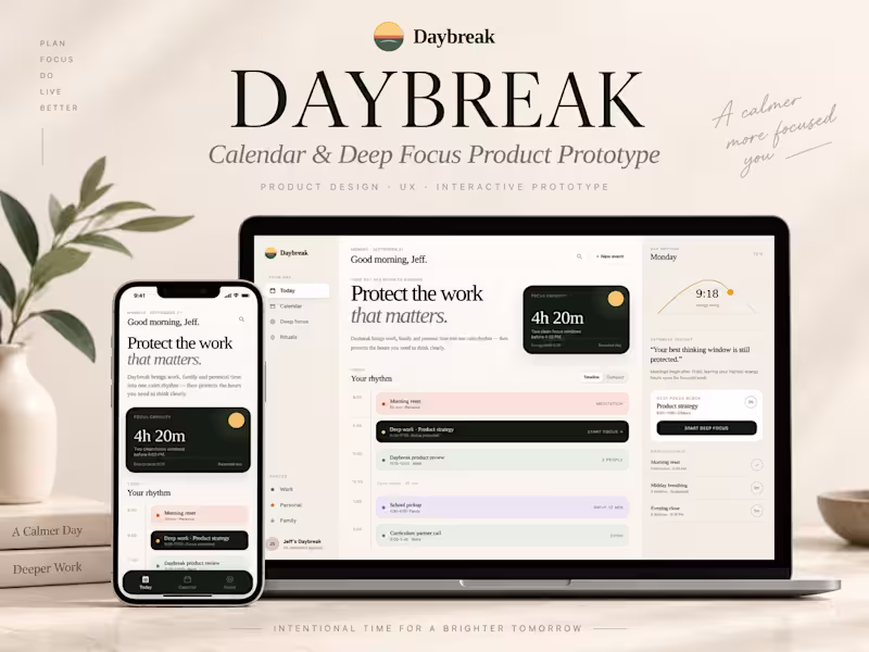 Cover image for Daybreak is a self-initiated product