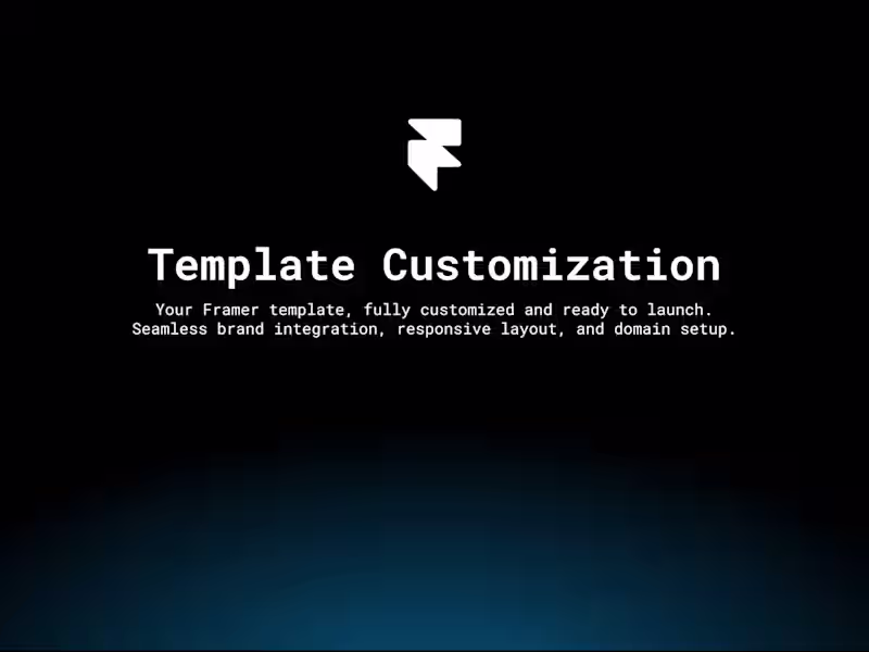 Cover image for Template Customization