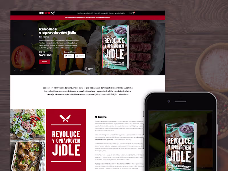 Cover image for Real Meal Revolution Book Website Design