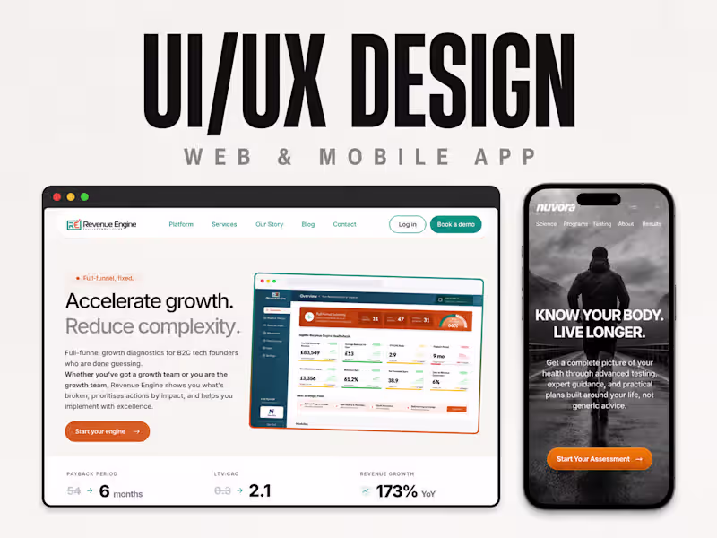Cover image for UI/UX Design for Web & Mobile Products